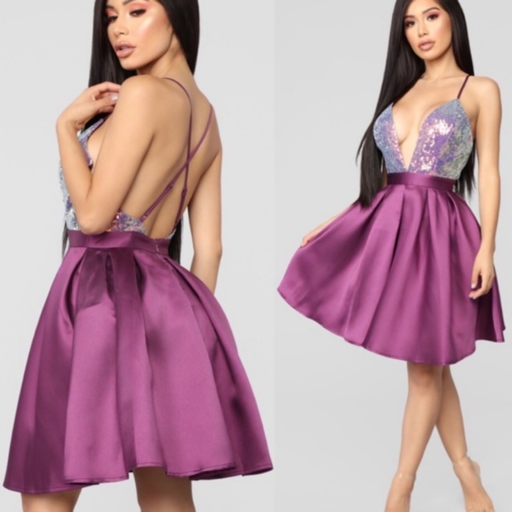 Don't Steal My Shine Sequin Dress - Fashion Nova